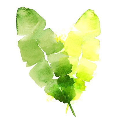 Framed Tropical Icons Banana Leaf Print