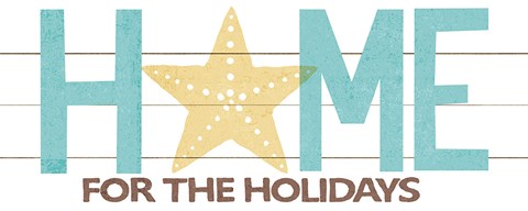 Framed Under Sea Treasures Home for the Holidays Print