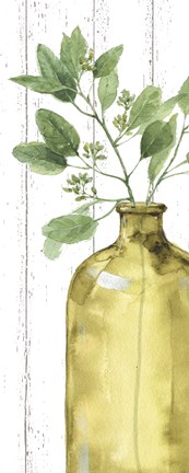 Framed Mixed Greens LXXXIV Shiplap Print