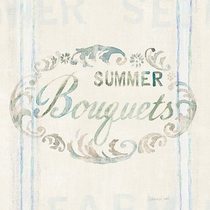 Framed Floursack Florals X Print