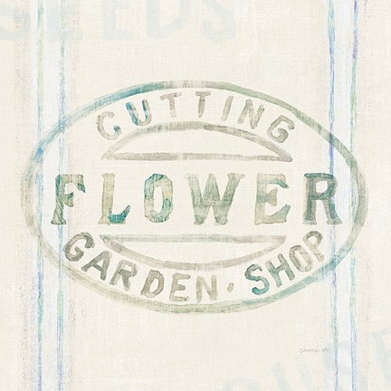 Framed Floursack Florals XI Print