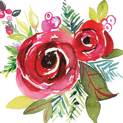 Framed Scarlett O Christmas VI Print