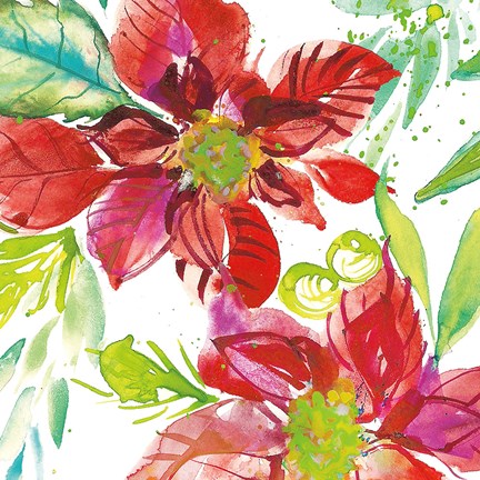 Framed Poinsettia Pretty I Print