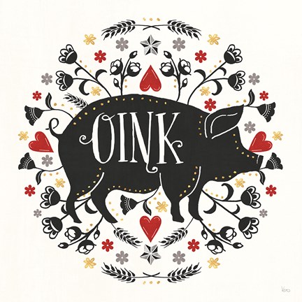 Framed Otomi Farm VI Print