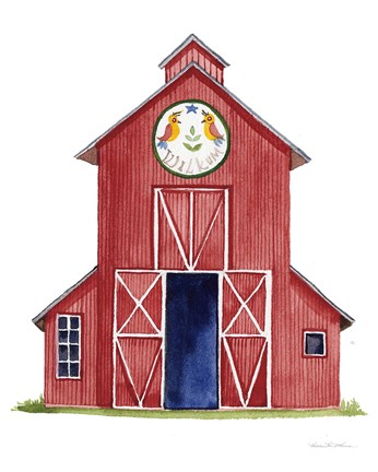 Framed Life on the Farm Barn Element II Print