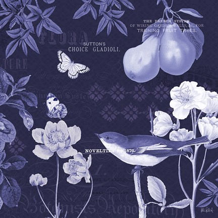 Framed Botanical Blue VI Print