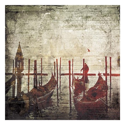 Framed Hello Venice Print