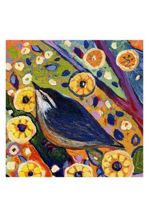 Framed Modern Bird XI Print