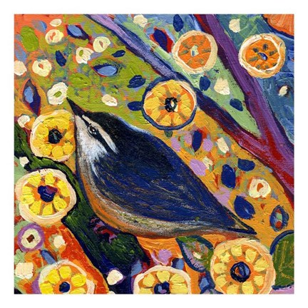 Framed Modern Bird XI Print