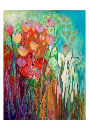 Framed I am the Grassy Meadow Print