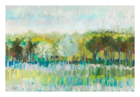 Framed Row of Trees Print