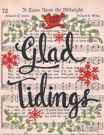 Framed Glad Tidings Print