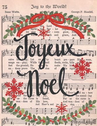 Framed Joyeux Noel Print