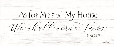 Framed We Serve Tacos Print