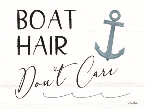 Framed Boat Hair, Don&#39;t Care Print