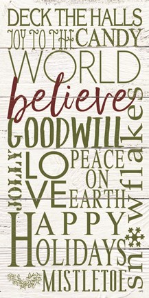 Framed Happy Holidays Print