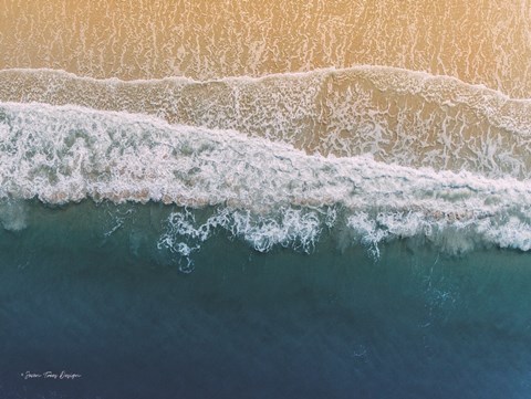 Framed Ocean From the Sky Print