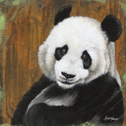Framed Panda Smile Print