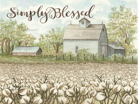 Framed Simply Blessed Print