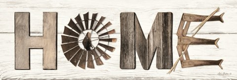 Framed Rustic Home Print