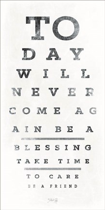 Framed Eye Chart I Print