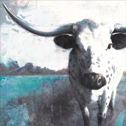 Framed Cow Close Up Print