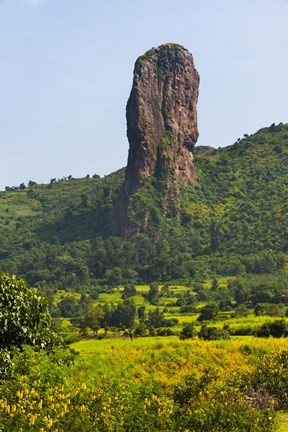 Framed Stone Pillar in the Mountain, Bahir Dar, Ethiopia Print
