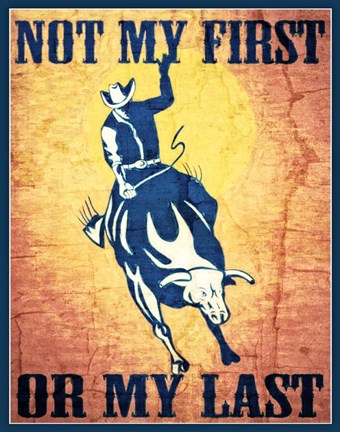 Framed Not My First Rodeo Print