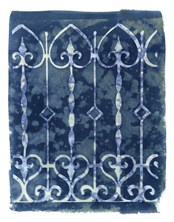 Framed Wrought Iron Cyanotype IV Print