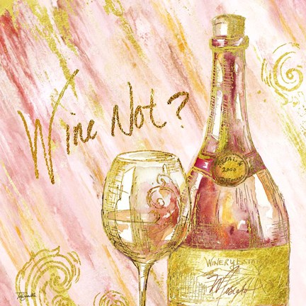 Framed Rose All Day II - Wine Not? Print