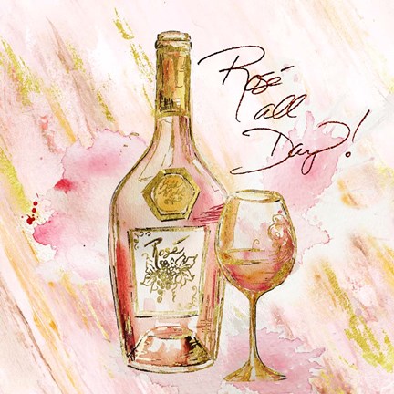 Framed Rose All Day III (Rose All Day) Print