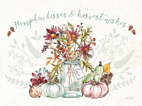 Framed Festive Foliage I v2 Print