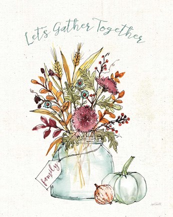 Framed Festive Foliage III Print