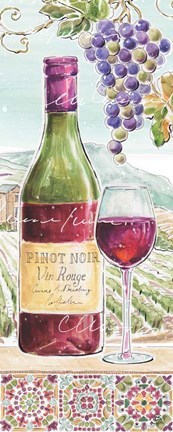 Framed Wine Country VI Print