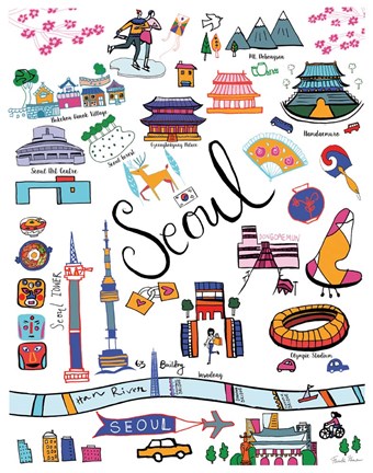 Framed Travel Seoul Print