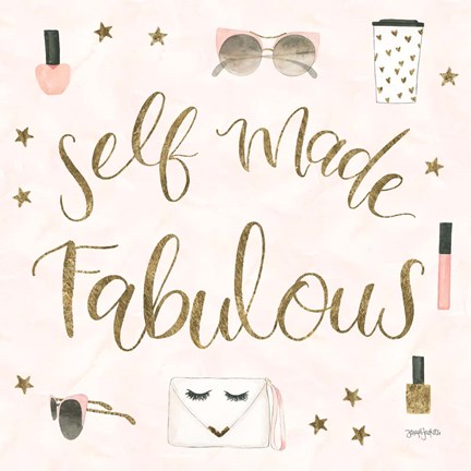 Framed Boss Ladies VIII Pink Print