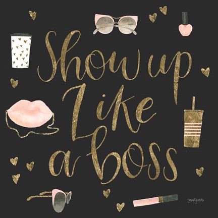 Framed Boss Ladies VII Black Print