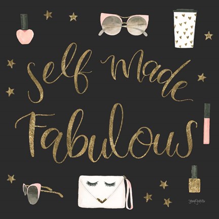 Framed Boss Ladies VIII Black Print