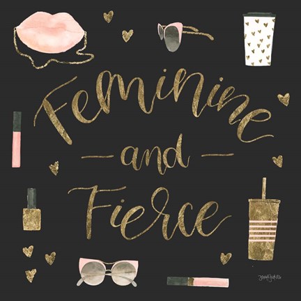 Framed Boss Ladies VI Black Print