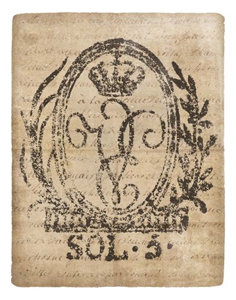 Framed Vintage Seal III v2 Print