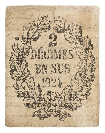 Framed Letter Crest II Vintage v2 Print