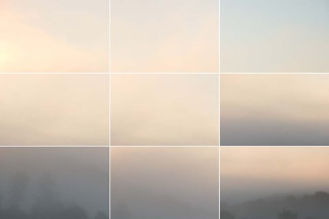 Framed Fall Fields Collage Print