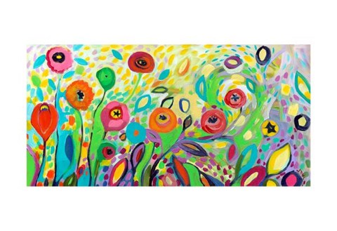 Framed Flower Garden Jazz Print