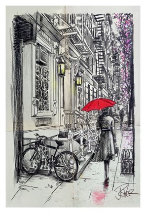 Framed Afternoon Walk Print