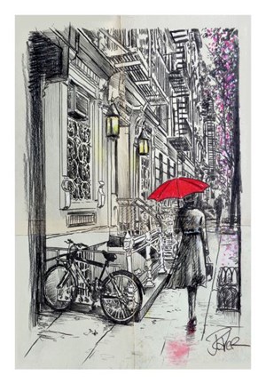 Framed Afternoon Walk Print