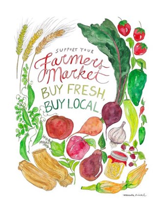 Framed Farmer&#39;s Market Print
