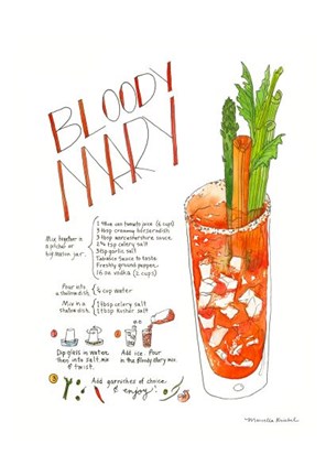 Framed Bloody Mary Print