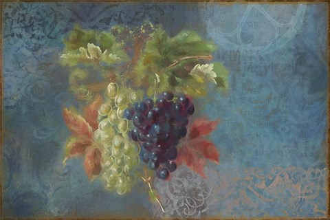 Framed Grapes - Fruit Series Print