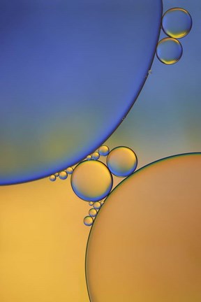 Framed Purple Orange Drops Print