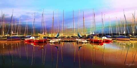 Framed Calm Colorful Day Print